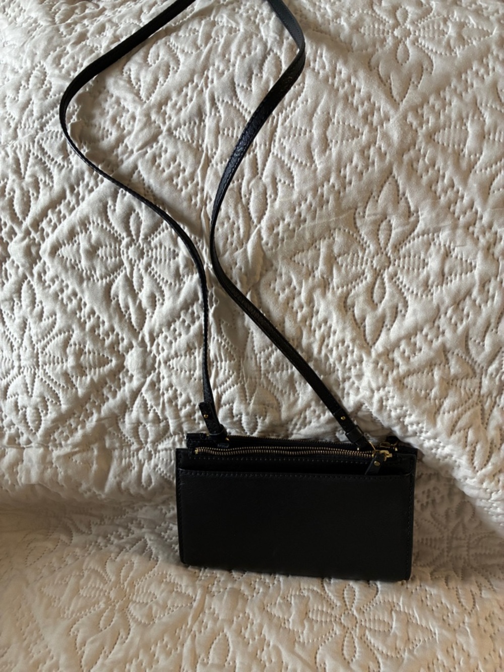 Classic Black Crossbody Wallet Purse by Fossil
